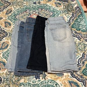 Children place slimmer shorts denim bundle size 6/7